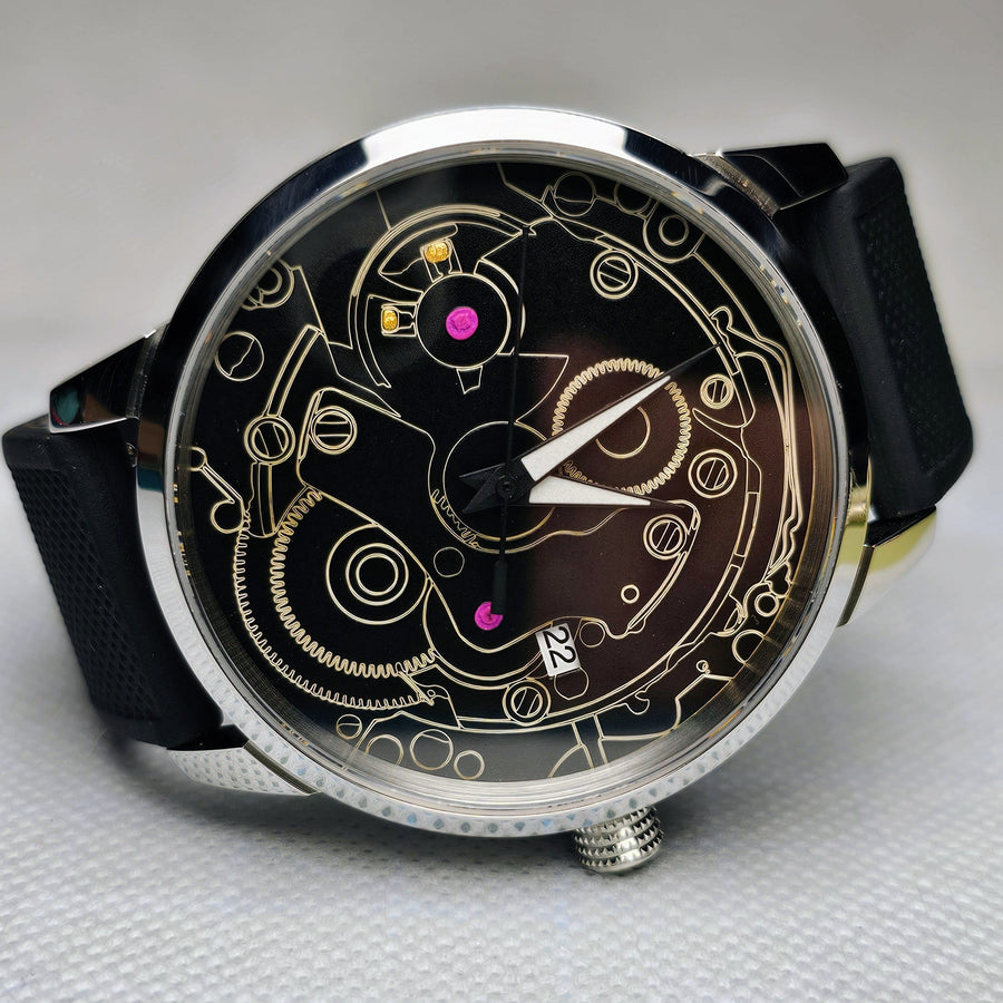 Custom handmade mechanical watch