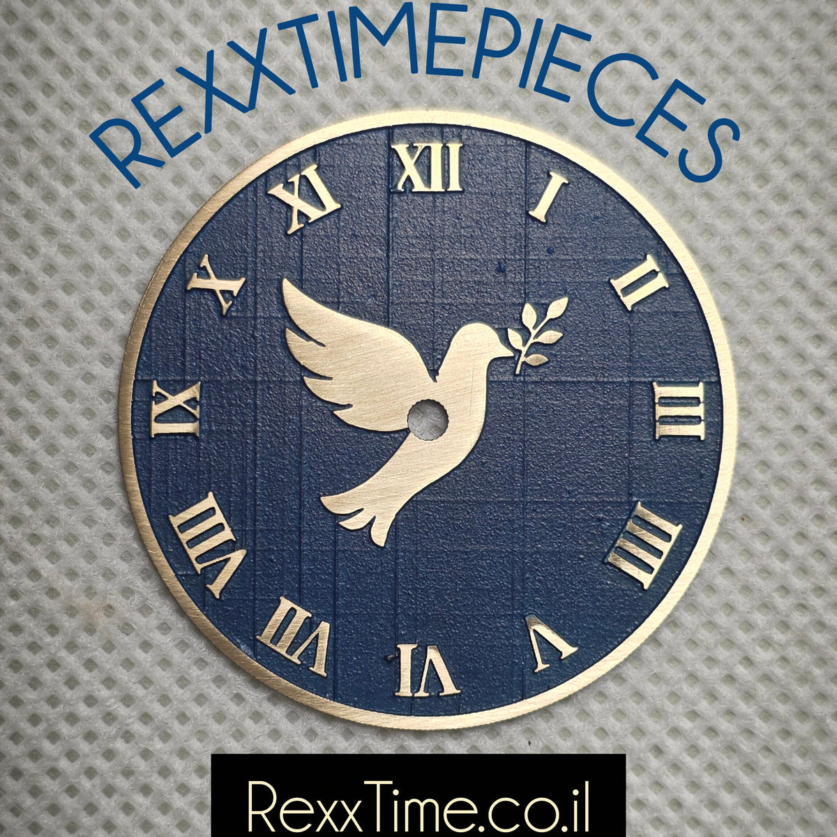 Dove of Peace – Handcrafted Watch Dial | Laser Art by REXX TIMEPIECES