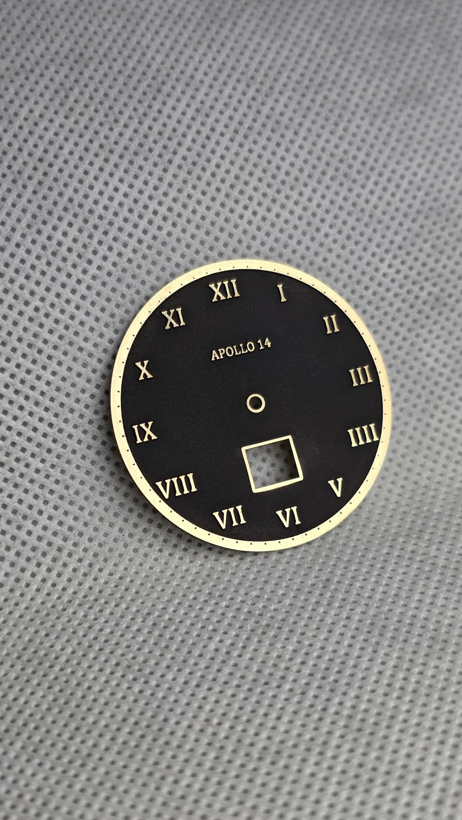 Black and brass Apollo 14 custom dial